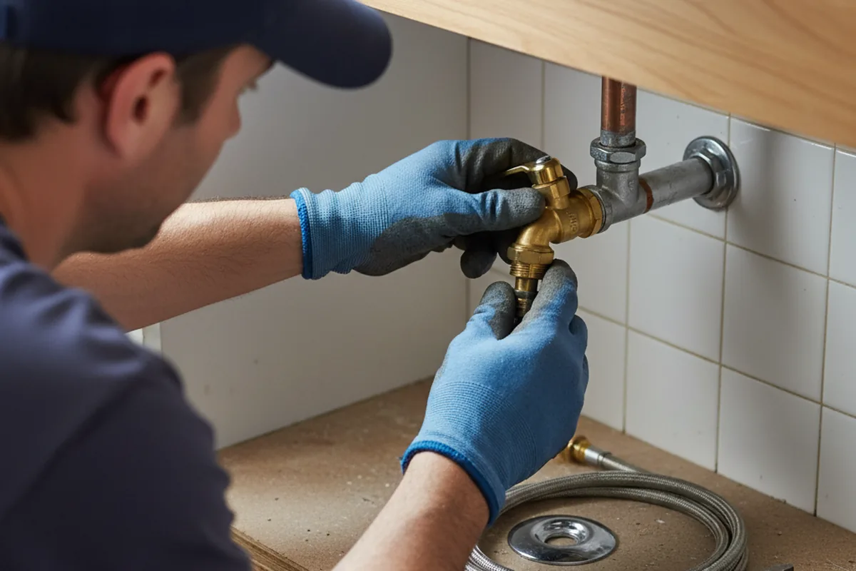 Shutoff valve and fitting work during Emergency Plumbing in Washington Grove